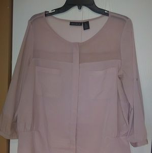 Blush pink blouse
